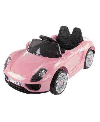 Lil' Rider - Ride On Sports Car – Motorized Electric Rechargeable Battery Powered Toy with Remote Control, MP3 and USB, Lights and Sound by  Pink