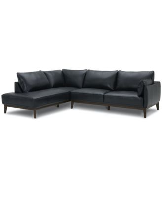 Best Master Furniture - Jollene Leather 2-Pc. Sectional with Chaise