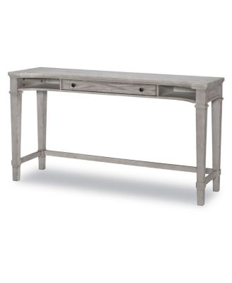 Furniture - Belhaven Sofa Table / Desk in Weathered Plank Finish Wood
