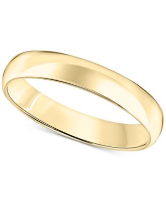 Macy's - Men's Comfort Fit Wedding Band (4mm) in 14k Gold