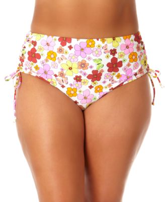 Salt + Cove - Trendy Plus Size Lace-Up Bikini Bottoms