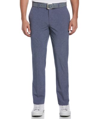 PGA TOUR - Men's Flat Front Heathered Plaid Golf Pants
