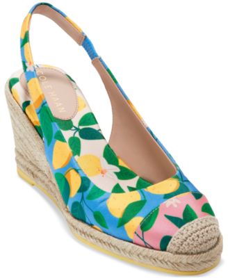 Cole Haan - Women's Cloudfeel Slingback Espadrille Wedge Pumps
