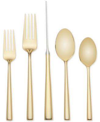 kate spade new york - kate spade NEW YORK Malmo Gold 20pc flatware set