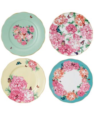 Royal Albert - Mixed Pattern 4-Pc. Accent Plate Set