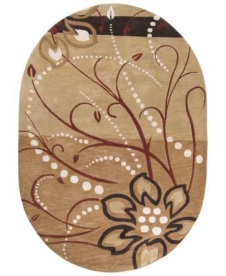 Surya - Athena ATH-5006 Camel 8' x 10' Oval Area Rug