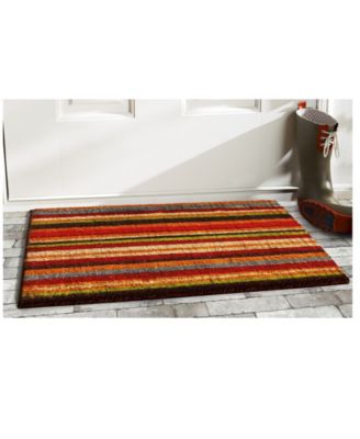 Home & More - Palisades Stripe 17" x 29" Coir/Vinyl Doormat