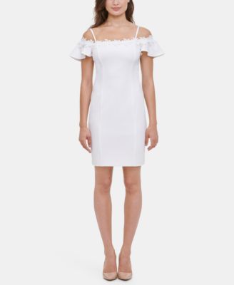kensie - Scuba Off-The-Shoulder Dress