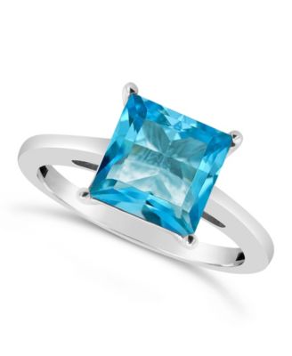 Macy's - Blue Topaz (3-1/4 ct. t.w.) Ring in Sterling Silver