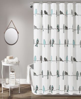 Lush Décor - Rowley Birds 72" x 72" Shower Curtain