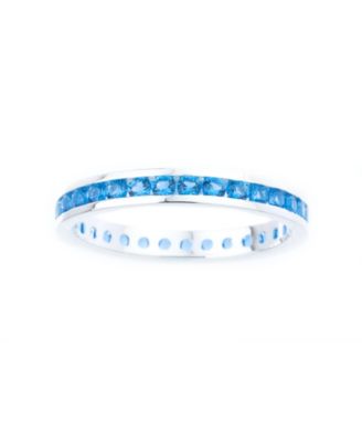 Macy's - Channel-set Gemstone Ring in Sterling Silver