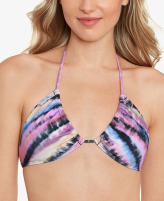 Salt + Cove - Juniors' Printed 3-Way Convertible Bra Swimsuit Top