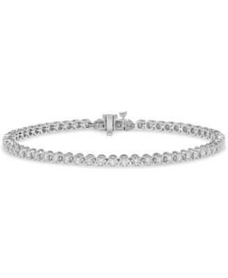 Macy's - Diamond Tennis Bracelet (2 ct. t.w.) in 14k White Gold