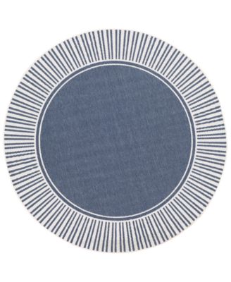 Surya - Alfresco ALF-9682 Charcoal 5'3" Round Area Rug