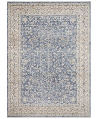 Spring Valley Home - Pandora PAN-04 Dark Blue/Ivory 7'10" x 10' Area Rug