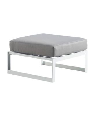 Elle Decor - Mirabelle Outdoor Ottoman, Quick Ship