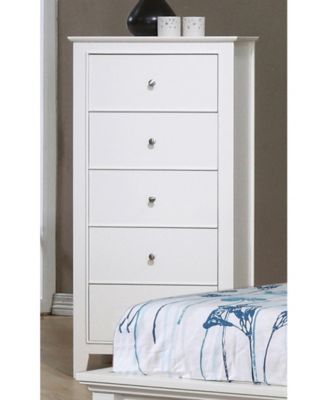 Macy's - Selena 5-Drawer Chest White