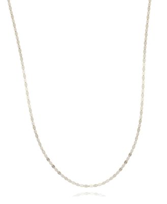 Macy's - 14K White or Rose Gold Smashed 20" Chain