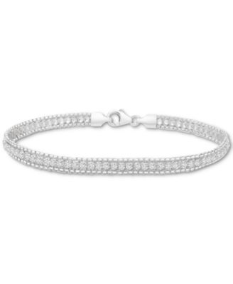 Macy's - Cubic Zirconia Tennis Bracelet in Sterling Silver