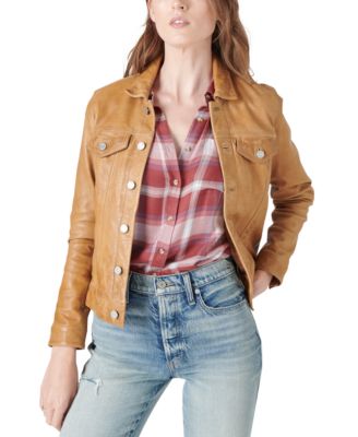 Lucky Brand - Leather Trucker Jacket