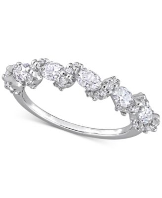 Macy's - Lab-Created Moissanite Band (1-1/4 ct. t.w.) in Sterling Silver