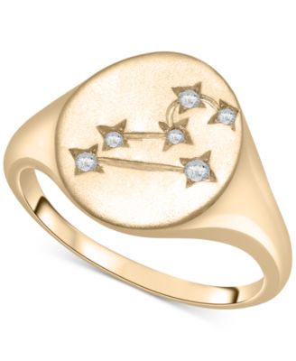 Wrapped - Diamond Leo Constellation Ring (1/20 ct. t.w.) in 10k Gold