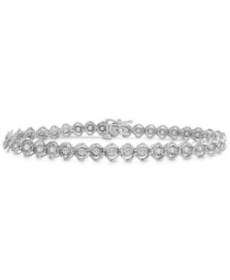 Macy's - Diamond Twist Link Tennis Bracelet (1 ct. t.w.)