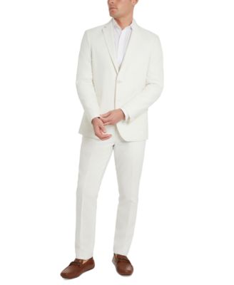 Kenneth Cole Reaction - Men's Slim-Fit Stretch Linen Solid Suit