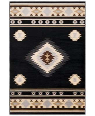 Abbie & Allie Rugs - Paramount PAR-1095 Black 6'7" x 9'6" Area Rug