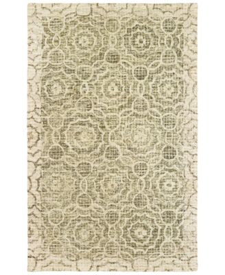 Oriental Weavers - Tallavera 55606 Green/Ivory 5' x 8' Area Rug
