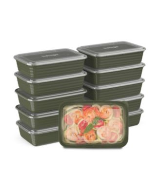 Bentgo - Food Prep 1-Compartment Food Storage Containers, Pack of 10
