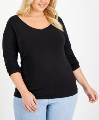Aveto - Plus Size V-Neck Top