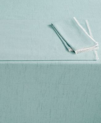 Lenox - French Perle Collection 120" Ice Blue Oblong Tablecloth
