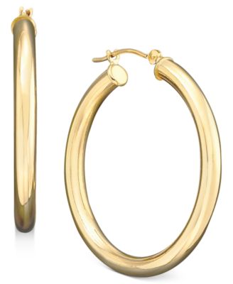 Macy's - Medium Hoop Earrings in Polished 14k Gold