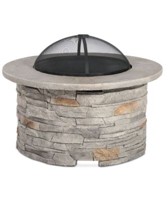 Noble House - Garrin Round Fire Pit, Quick Ship