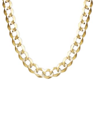 Macy's - 22" Curb Chain (7mm) Necklace in 14k Gold