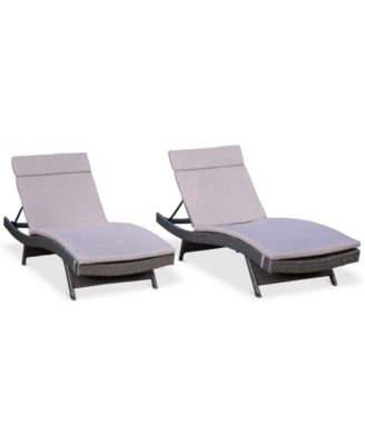 Noble House - San Pedro Outdoor Chaise Lounge (Set Of 2)