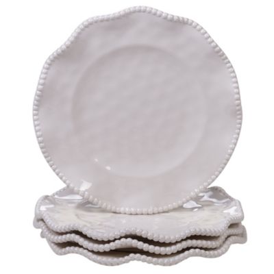 Certified International - Perlette Cream 4-Pc. Salad Plate Set