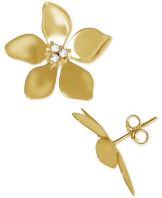 Essentials - Crystal Flower Stud Earrings