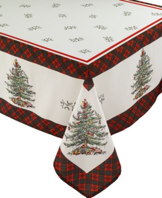 Spode - Christams Tree Tartan Multicolored 60x144 Tablecloth