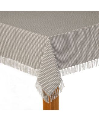 Lintex - Homespun Grey 100% Cotton Tablecloth 70" Round