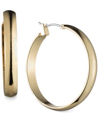 Anne Klein - Gold-Tone Wide Hoop Earrings