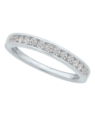 Macy's - Diamond Channel Band (1/4 ct. t.w.) in 14K Gold