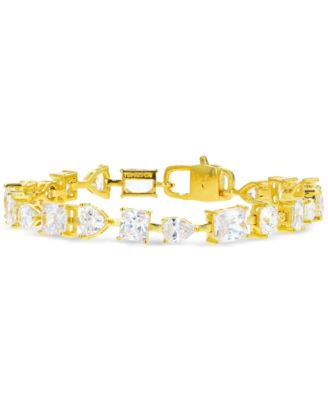 Macy's - Cubic Zirconia Multi-Shape Link Bracelet