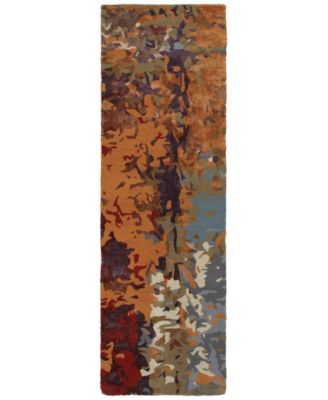 Oriental Weavers - Galaxy 21904 Multi/Orange 2'6" x 8' Runner Area Rug