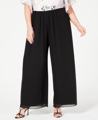 Alex Evenings - Wide-Leg Chiffon Pants