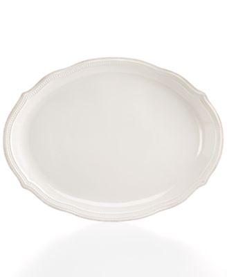 Lenox - French Pearl Bead White Oval Platter