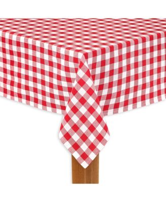 Lintex - Buffalo Check Red 100% Cotton Table Cloth for Any Table 52"X70"