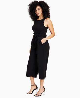 Bar III - Petite Tie-Front Jumpsuit