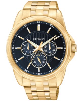 Citizen - Men's Gold-Tone Stainless Steel Bracelet Watch 42mm AG8342-52L